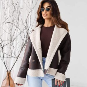 Kożuszek oversize czarny