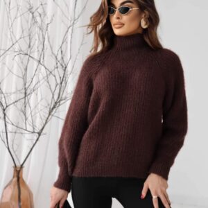 Sweterek charlotte - czekoladowy