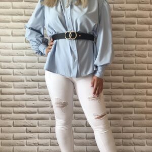 Koszula oversize ze zwężonymi rękawami