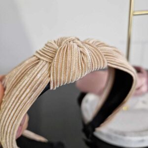 Opaska beżowa klasyczna