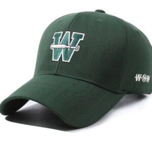 Zielona czapka z daszkiem bejsbolówka