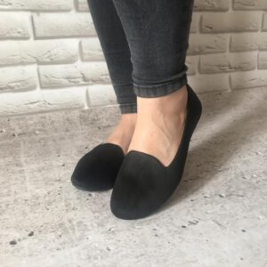 Balerinki czarne płaskie